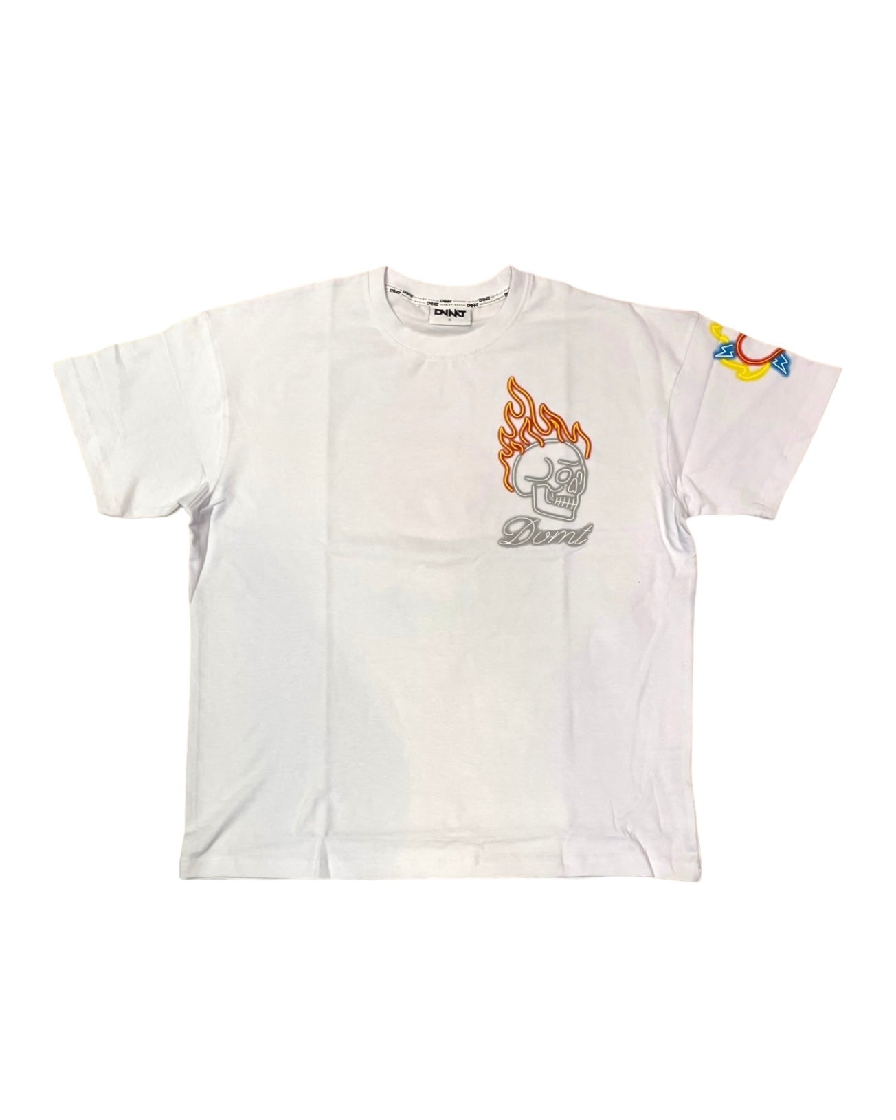 showtime neon graphic tee in white