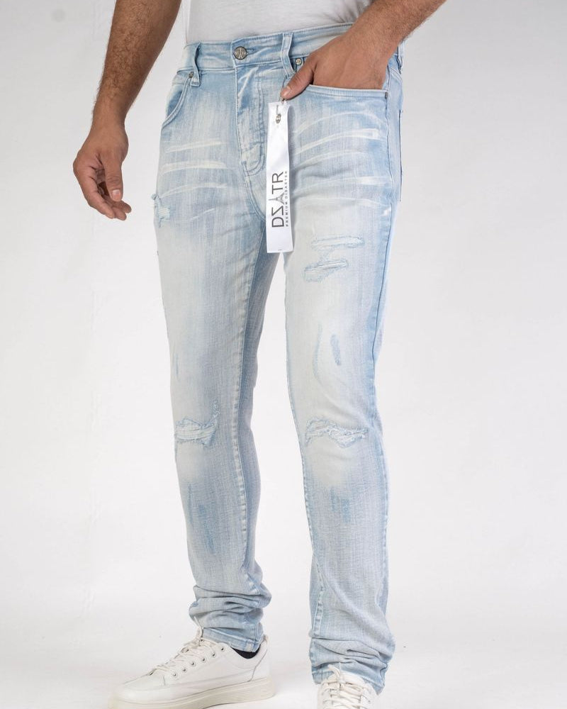 Super Stretch Knee Ripped Jean DZTR-422