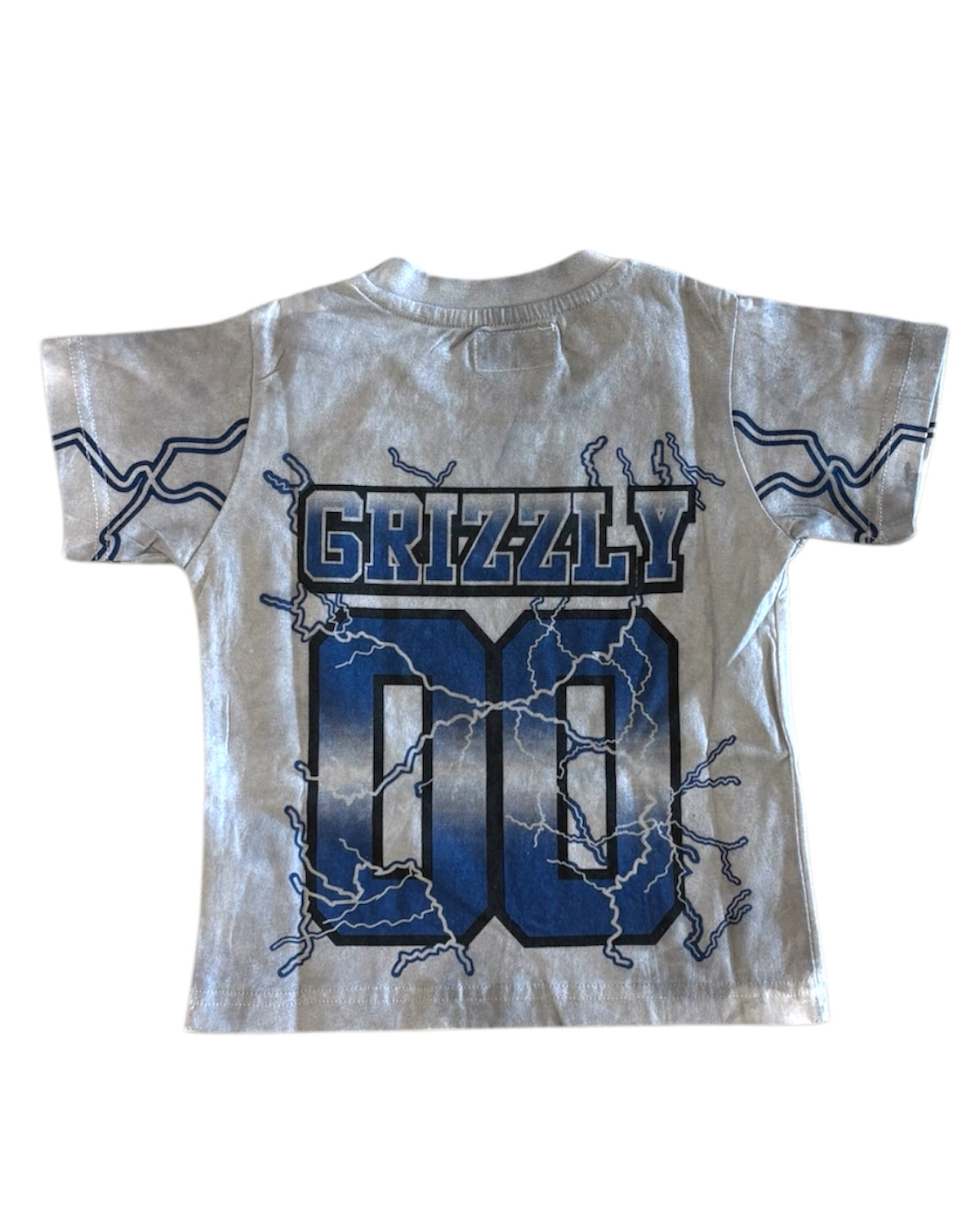 T-shirt with 'Grizzly' and number '00' design on a white background