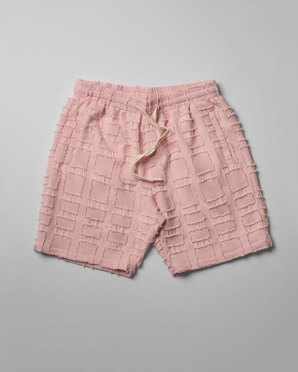 Reason textured shorts in pink