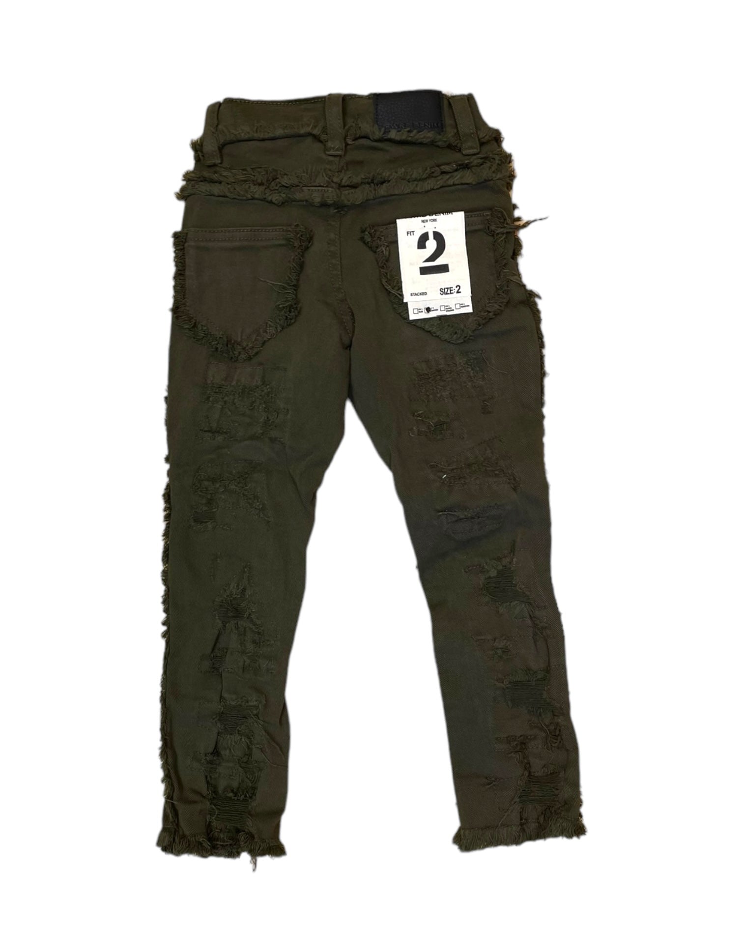 toddlers olive green no end stack pants
