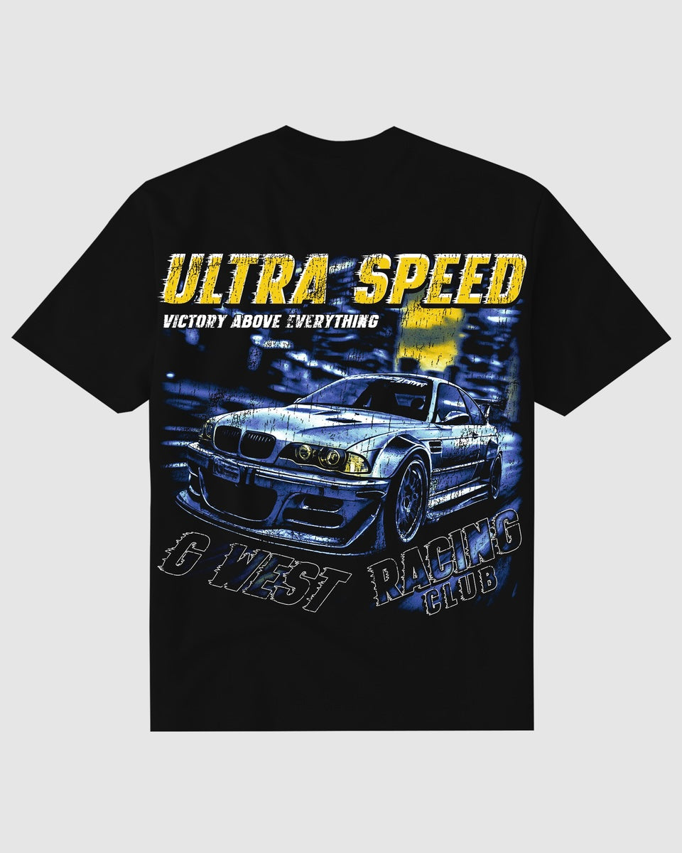 the ultra speed graphic tee in black