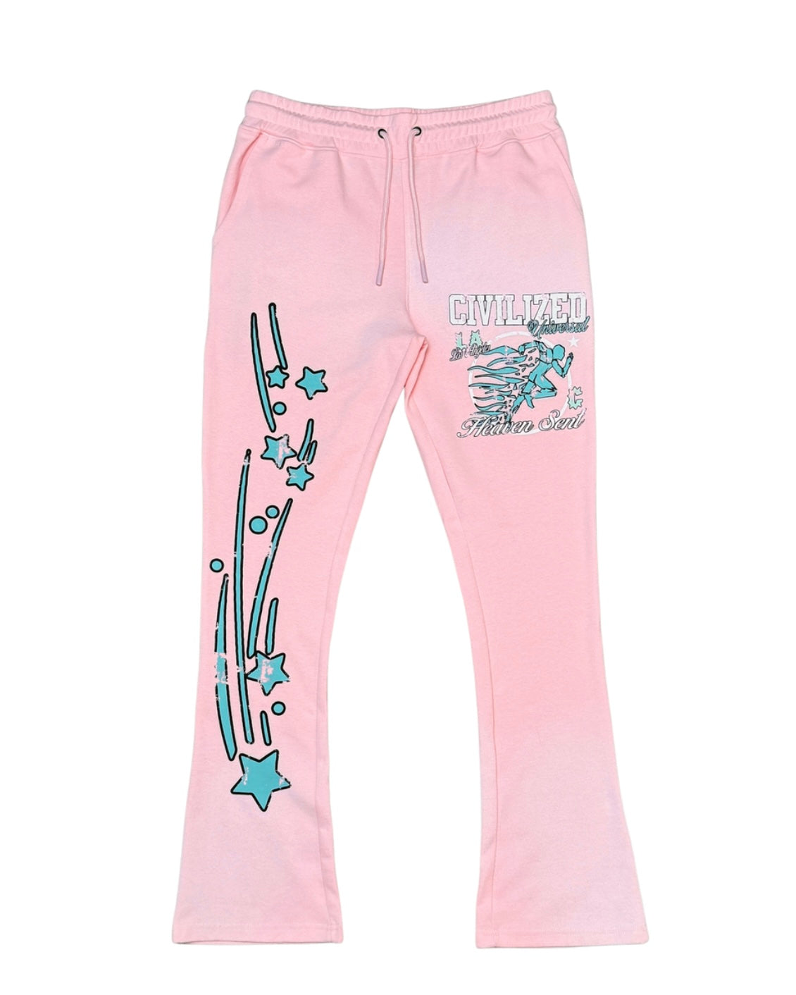 universal sweatpants in pink