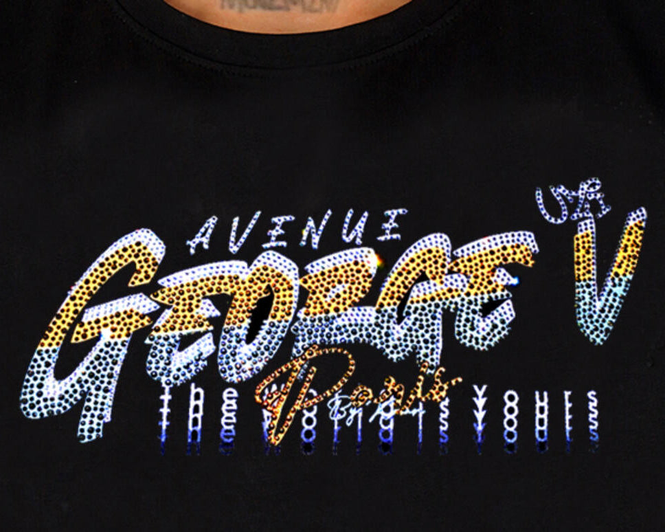 George V uzi tee in black color
