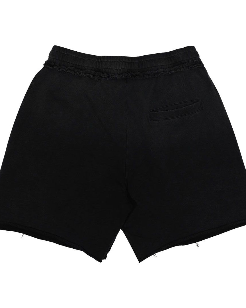 first row humanity first shorts in black 