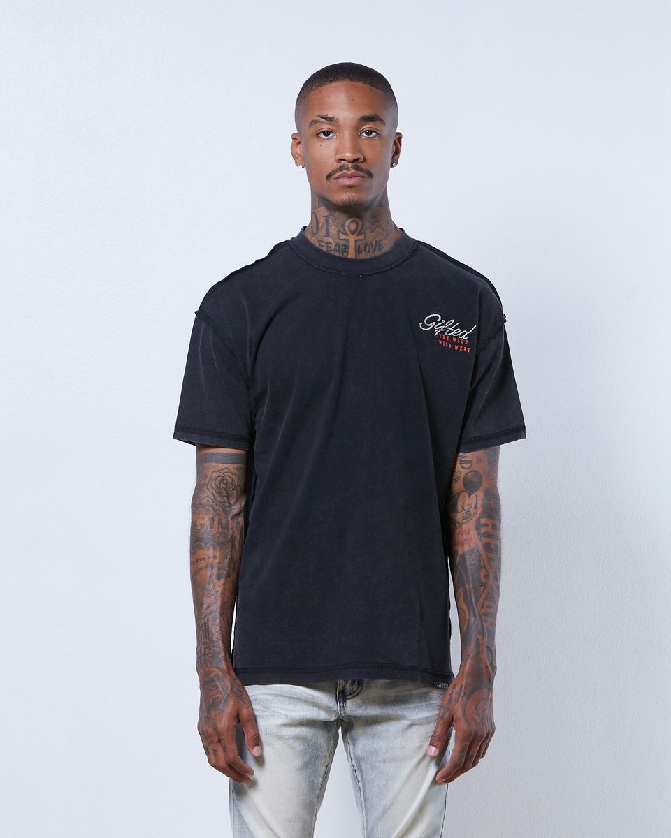 gftd la wild west tshirt in black 