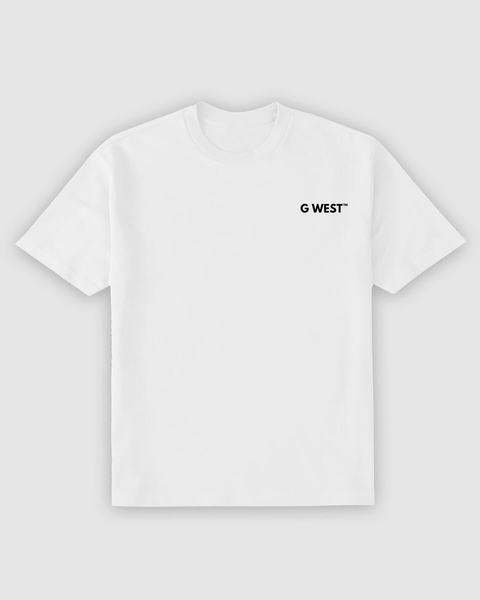 g west wire heart graphic shirts in white