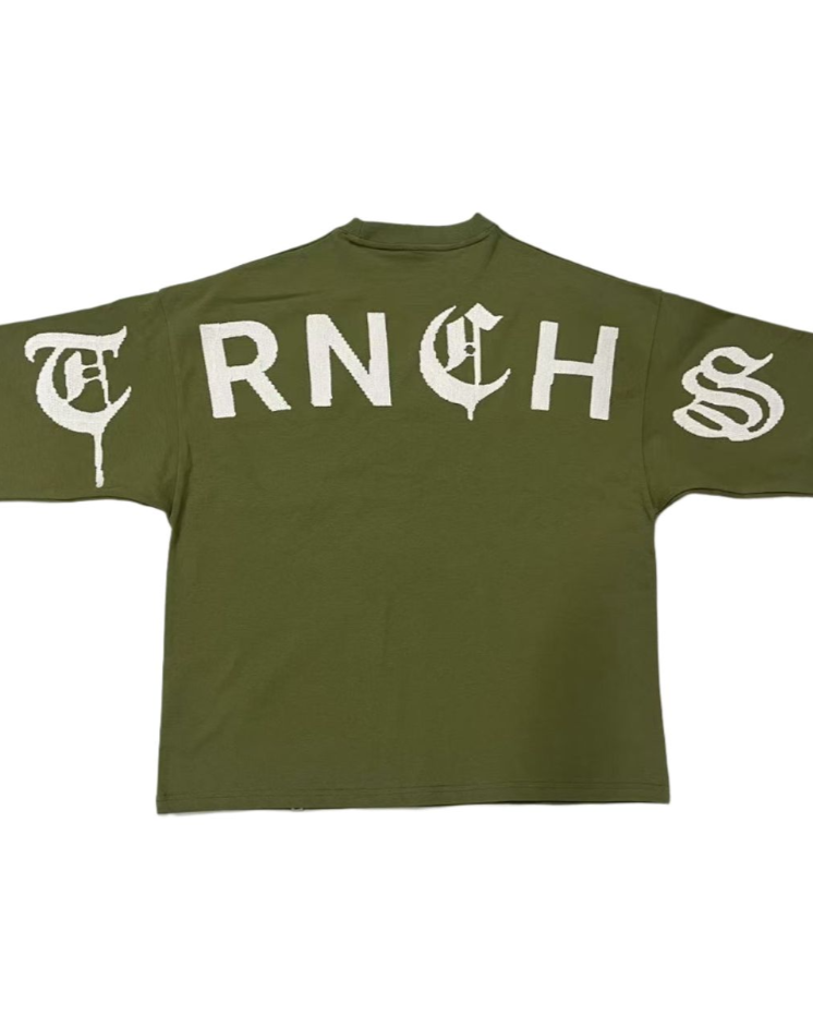 yakhaf tee by trnchs in olive green