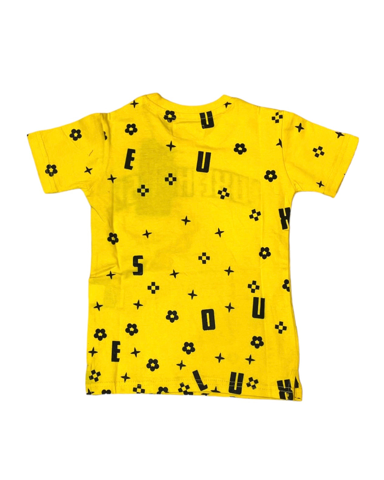 toddlers yellow logo embossed tshirt