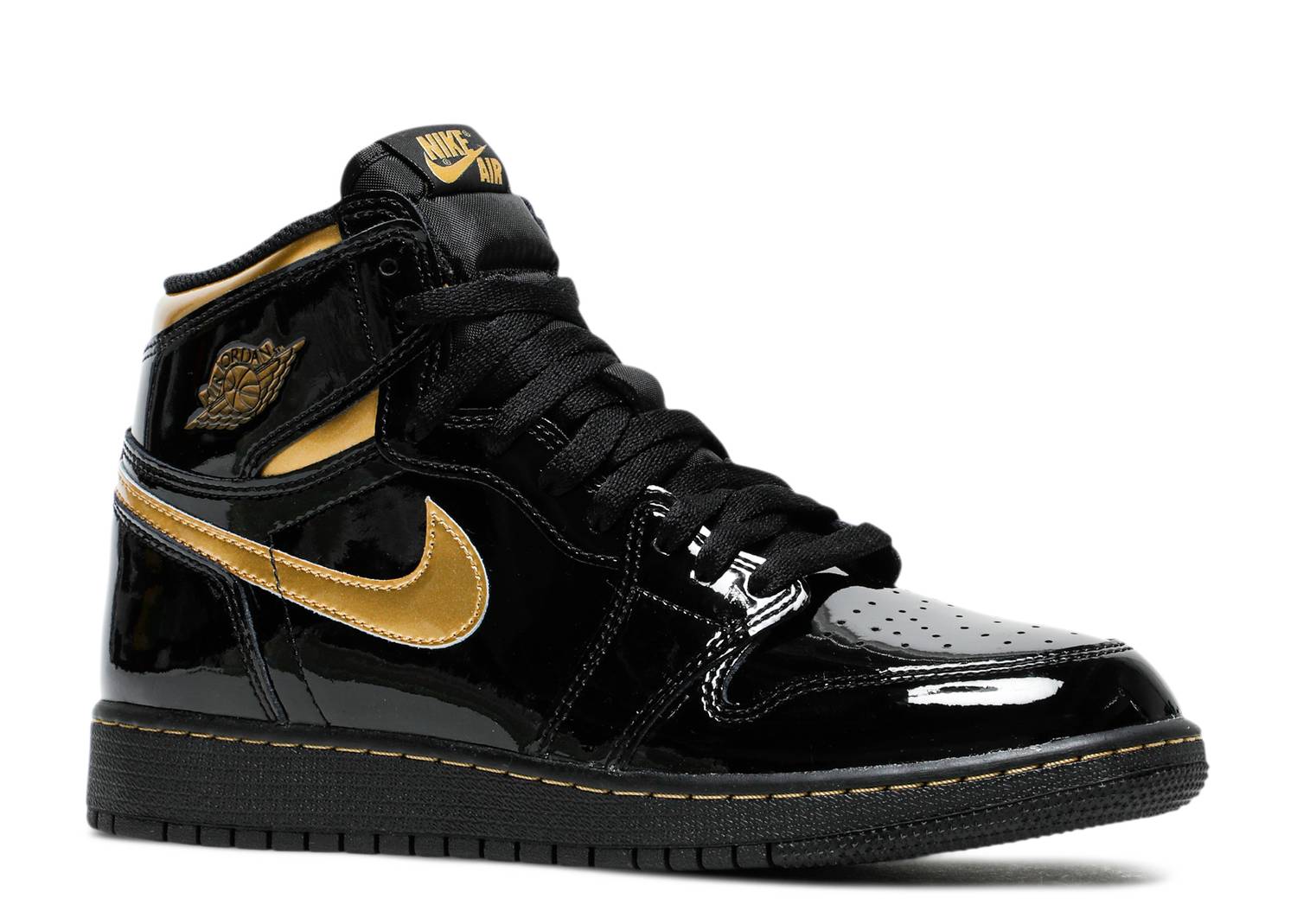 Jordan OG Retro 1’s High Black Metallic Gold Men