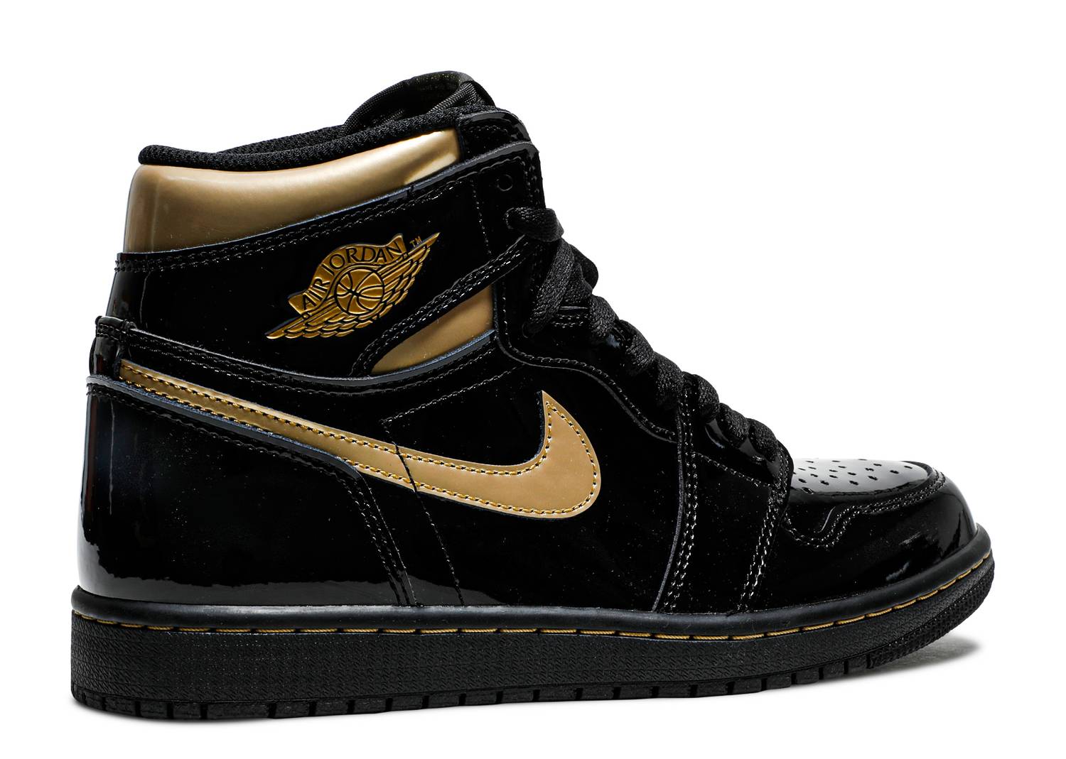 Jordan OG Retro 1’s High Black Metallic Gold Men