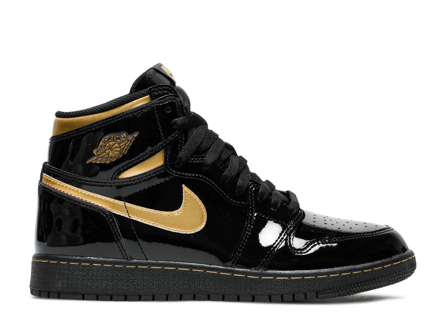 Jordan OG Retro 1’s High Black Metallic Gold Men